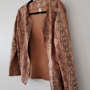 NWT Snakeskin Jacket